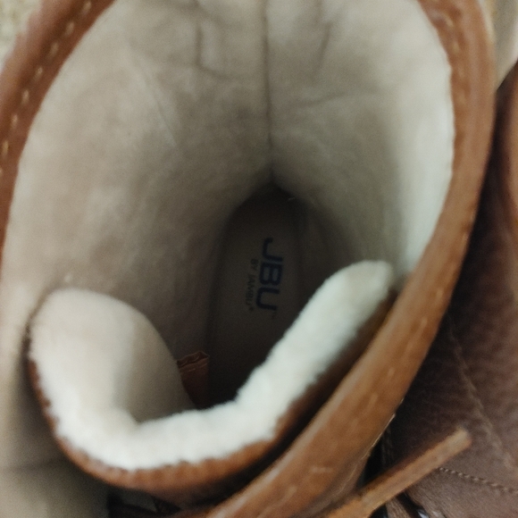 JBU Maplewood Water-Resistant Lace-Up Duck Boots, Navy Tan 7.5 - Picture 9 of 14